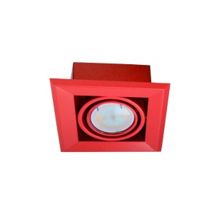 LAMPA PODTYNKOWA BLOCCO CZERWONY 1x7W GU10 LED ML838 Milagro