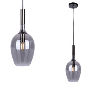 Lampa wisząca LUGANO SMOKED 1xE14 ML8813 Milagro