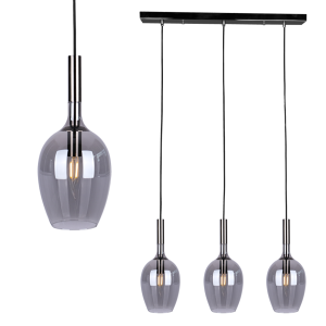 Lampa wisząca LUGANO SMOKED 3xE14 ML8814 Milagro