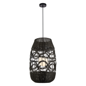 Lampa wisząca ARONA BLACK 1xG9 fi 400 ML0355 Milagro