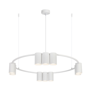 Lampa wisząca (koło) GENESIS WHITE 10xGU10 ML0374 Milagro