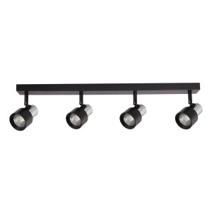 Lampa Sufitowa Cino 4xGU10 Czarny + Chrom ML9951 Milagro