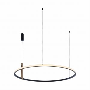 22808-WOOD CLAUD LAMPA WISZĄCA CZARNA/BLACK Zuma Line