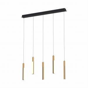 MD4768-5-3BMT ELIOT LAMPA WISZĄCA CZARNA-DREWNO/BLACK-WOOD Zuma Line