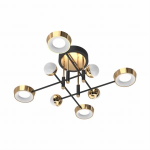 MX7170-8-3BGT LARA LAMPA SUFITOWA CZARNO-ZŁOTA/BLACK-GOLD Zuma Line