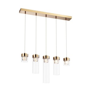 P0389-05E-F7AC GEM LAMPA WISZĄCA ZŁOTA/GOLD Zuma Line