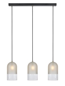 COPE Pendant 3L Frosted/Clear/Black 108226 Markslojd
