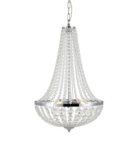 GRÄNSÖ Chandelier 3L Chrome/MC IP44 107551 Markslojd