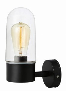 ZEN Wall1L Black/Clear IP44 107800 Markslojd