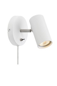 COSTILLA Wall 1L White/Satin Nickel 108460 Markslojd