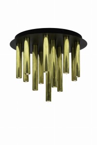 GOCCE Ceiling 13L Raw Brass/Black 108504 Markslojd