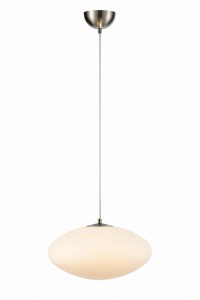 LOCUS Pendant 1L White/Steel 108437 Markslojd