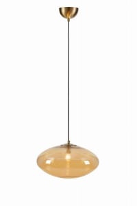 LOCUS Pendant 1L Amber/Brass 108441 Markslojd