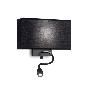 HOTEL AP2 ALL BLACK czarny 215709 Ideal lux