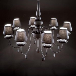 BLANCHE SP8 czarna 111896 Ideal lux