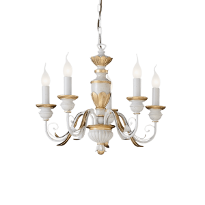 FIRENZE SP5 BIANCO ANTICO antycza biel 012865 Ideal lux