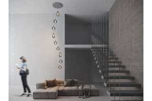 Lampa wisząca AMBER MILANO 9 AZ3673 Chrom Azzardo