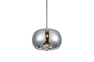 Lampa wisząca BURN 1 chrom / kryształ AZ3082 Azzardo