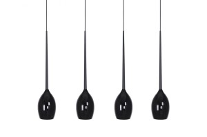 Lampa wisząca IZZA 4 czarna AZ0100 Azzardo
