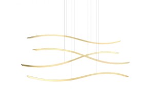 LAMPA WISZĄCA WAVES GOLD AZ4058 Azzardo