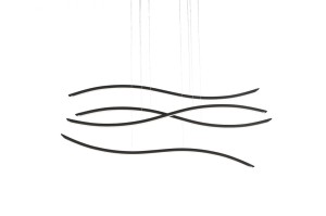 LAMPA WISZĄCA WAVES BLACK AZ2912 Azzardo