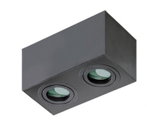 Lampa sufitowa spot BRANT SQUARE 2 BLACK IP44 AZ2879 Azzardo