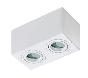 Lampa sufitowa spot BRANT SQUARE 2 WHITE IP44 AZ2823 Azzardo