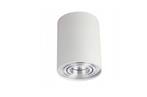 Lampa sufitowa / natynkowa BROSS 1 biały / aluminium AZ0781 Azzardo