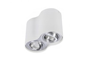 Lampa sufitowa / natynkowa BROSS 2 biały / aluminium AZ0784 Azzardo