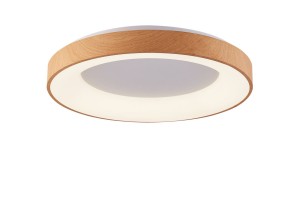 Lampa sufitowa / plafon SANTANA TOP 60 CCT Drewno / biały Sterowana pilotem AZ4993 AZzardo