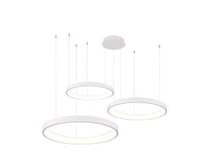 Lampa wisząca AGNES PENDANT 38+58+78 DIMM CCT SWITCH Biały AZ5025 AZzardo