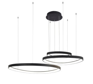 Lampa wisząca AMANDA PENDANT 45+65+85 3000K Czarny AZ5027 AZzardo