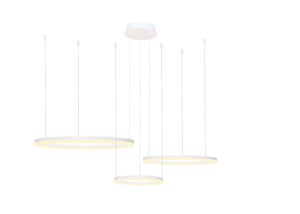 Lampa wisząca HALO PENDANT 80+60+40 CCT Biały Sterowanie pilotem AZ4971 AZzardo