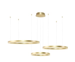 Lampa wisząca HALO PENDANT 100+80+60 CCT Złoty Sterowanie pilotem AZ4976 AZzardo