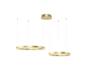 Lampa wisząca HALO PENDANT 80+60 CCT Złoty Sterowanie pilotem AZ4979 AZzardo