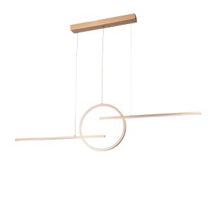 Lampa wisząca LAUREN 3-STEP DIMM Złoty / biały AZ5258 AZzardo