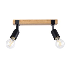 Plafon ZUCA 2 czarny E27 2x15W IP20 SL.1296 SOLLUX