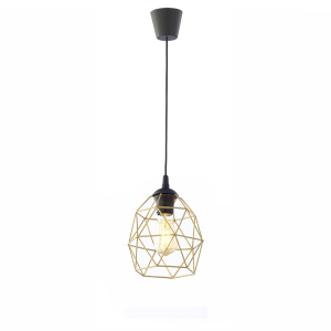GALAXY BLACK/GOLD LAMPA WISZĄCA 1 PŁ MAŁA 3456 TK Lighting