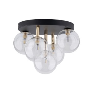 NILOS BLACK / GOLD LAMPA SUFITOWA 5PŁ 758 TK Lighting