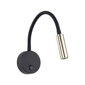 LAGOS BLACK/GOLD KINKIET 1 10039 TK Lighting