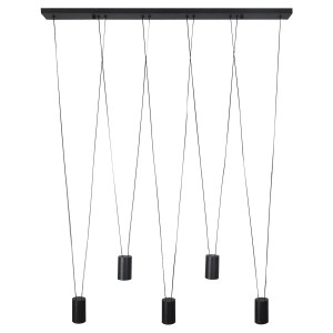 Lampa wisząca Toledo czarna 5xGU10 Light Prestige