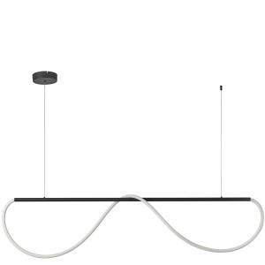 Lampa wisząca Meleca M czarna LED CCT Light Prestige