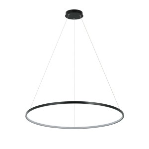 Lampa wisząca Ring 80 cm czarna LED CCT Light Prestige
