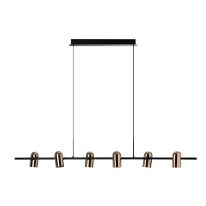 Lampa wisząca VIVI PENDANT 6 GO/BK AZ5729 AZzardo