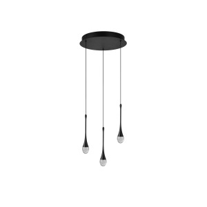 Lampa wisząca DALMA 3 ROUND BK AZ6009 AZzardo