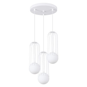 Lampa wisząca BRINA 3P biała SL.1335 SOLLUX