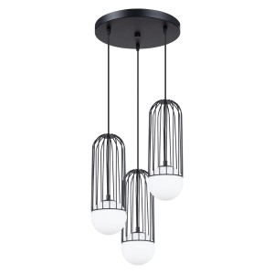 Lampa wisząca BRINA 3P czarna SL.1336 SOLLUX