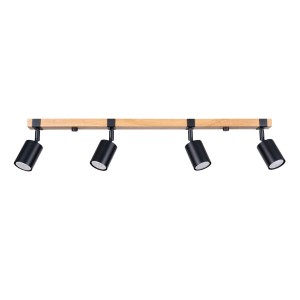 Plafon FAGER 4L czarny SL.1346 SOLLUX