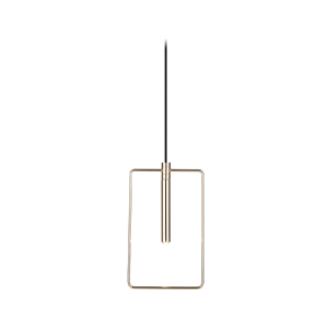 Lampa wisząca Faro prostokąt - Mosiądz polerowany (185 mm) 8288 Antigo/Amplex