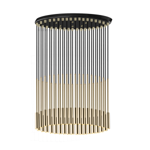 Lampa wisząca Lara 35 - Mosiądz polerowany-czarna (420 mm) 8348 Antigo/Amplex